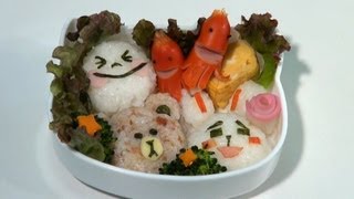 キャラ弁（LINE編）face food recipeline [upl. by Noscire]