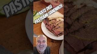 Bloody keen Katz Deli Pastrami Sandwich shorts food delicious [upl. by Tse]