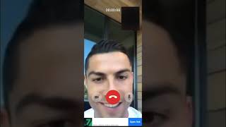 Fake Call Screen C Ronaldo Incoming call Fake Calling Sound [upl. by Novahc]