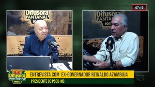 Entrevista com o exgovernador Reinaldo Azambuja presidente do PSDB MS [upl. by Anastasio]