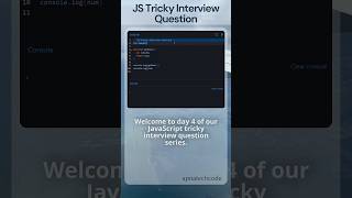 Javascript Interview Question javascript viralvideo tranding tranding programming new latest [upl. by Corsiglia]