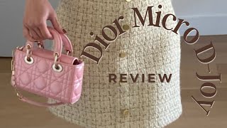 Dior Lady Micro DJoy Bag Review  Outfits Bag Size and Whether I Would Buy Other Lady Dior Bags [upl. by Malim547]