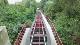 Standseilbahn 800003 Zürich Rigiblick Talfahrt  Funicular [upl. by Neelav958]