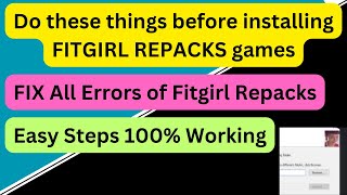 Fitgirl repack stuck problem  fitgirl repack error fix  Isdonedll  unarcdll  IsArcExtractdll [upl. by Sabah]