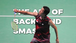 The Art of Backhand Smash  Badminton [upl. by Icak]