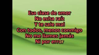 Karaoke Con todos Menos Conmigo Remix [upl. by Eentirb661]