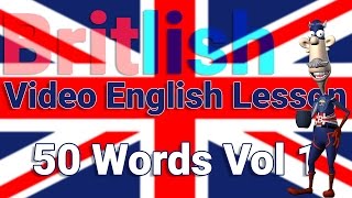 British English Pronunciation of 50 Words No1 [upl. by Riker]