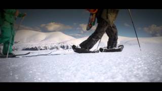 Inflatable snowshoes  great gadget for snowboard freeriders [upl. by Ajnek]