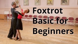 How to dance Slow Foxtrot  Basic Steps for Beginners [upl. by Neelahs344]