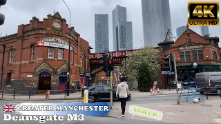 DeansgateManchester M3 City Walk Tour 4K [upl. by Isleana592]