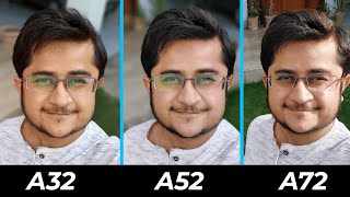 Samsung Galaxy A32 vs A52 vs A72 Camera Comparison Test [upl. by Eniad622]