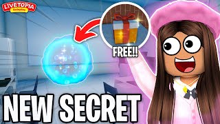 NEW TOPIA SCHOOL SECRET in LIVETOPIA ROLEPLAY Roblox Update 95 [upl. by Kidd]