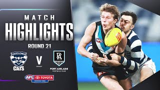 Geelong v Port Adelaide Highlights  Round 21 2023  AFL [upl. by Eimia]