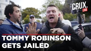 Tommy Robinson Live  FarRight Activist Tommy Robinson Jailed For 18 Months For Contempt Of Court [upl. by Sternberg991]