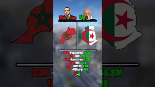 Morocco Vs Algeria Comaprison mapper geography countrys history map mapping africa [upl. by Aicercal343]