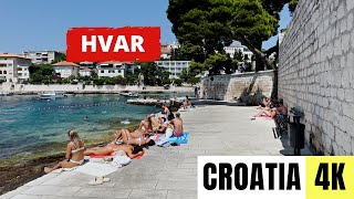 CROATIA 🇭🇷 4K HVAR — Walking Tour — JULY 2023 [upl. by Oine656]