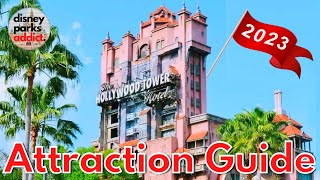 Disneys Hollywood Studios ATTRACTION GUIDE  2023  All Rides  Shows  Walt Disney World [upl. by Jerrilyn]