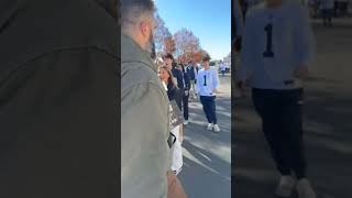 Jason Kelce smashes a students phone after the student calls Travis a homophobic slur shorts [upl. by Aiblis903]