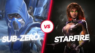 SUBZERO Vs STARFIRE  INJUSTICE 2  gaming injustice2 THEINJUSTICE [upl. by Ashman]