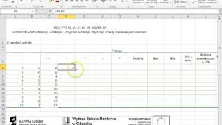 Arkusz kalkulacyjny EXCEL  Wprowadzenie  Część 1 [upl. by Hervey]