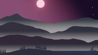 Blender  Animation  Mountains forest and a river  2D Animation [upl. by Initirb859]