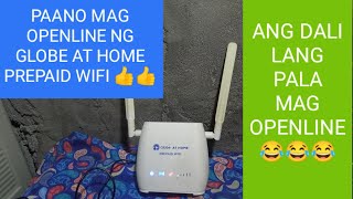 PAANO MAG OPENLINE GLOBE AT HOME PREPAID WIFI GAMIT ANG CELLPHONE Bob Tv vlog [upl. by Uase]