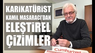 Cumhuriyet gazetesi karikatüristi Kamil Masaracı Cumhuriyet Tv için çizdi [upl. by Yenhoj861]