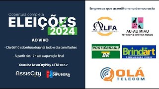 Cobertura das Eleições 2024 de Assis e Região [upl. by Ahsirak]