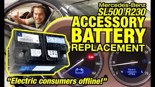 Replacing the Accessory Battery on my Mercedes SL500 R230 wasnt Cheap but it was EASY [upl. by Denny320]