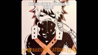 bakugo sings song monsterrock metal bakugou singing [upl. by Radec]