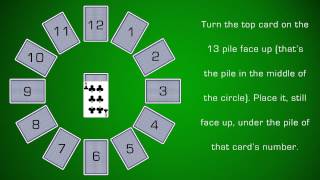 How To Play Clock Solitaire [upl. by Nnylarak919]