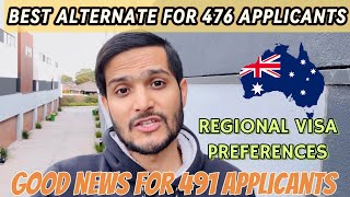 BEST ALTERNATE FOR 476  GOODNEWS FOR 491 VISA APPLICANTS [upl. by Barren804]