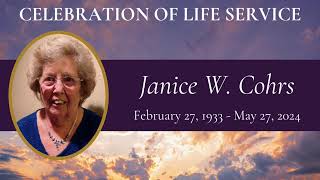 Janice Cohrs Celebration of Life [upl. by Aridatha]