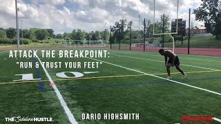 Cone Drill for Aggressive Route Running  TeachTapes 36 [upl. by Novla240]