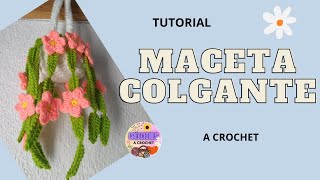 Tutorial de Maceta Colgante a crochet [upl. by Adniralc]