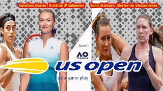 Caroline Garcia Kristina Mladenovic vs Yana SizikovaEkaterina alexandrova USOpen Double [upl. by Korella]