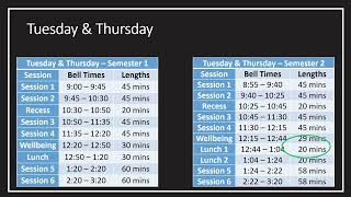 SJC  2024 Semester 2 Timetable Family Update [upl. by Ellenij]