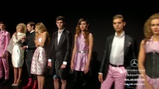 MALAN BRETON MERCEDESBENZ FASHION WEEK SPRING 2014 COLLECTIONS [upl. by Yroc]