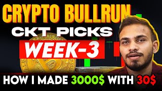 I Made 3000 with 30 in Crypto 📈 My Crypto BullRun Picks [upl. by Anayaran]