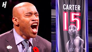 Vince Carter FULL Raptors Jersey Retirement Ceremony 🙏 [upl. by Calendre614]