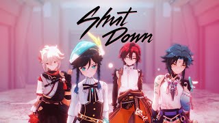 【MMD 原神  Genshin Impact】Shut Down『4NEMO』4K 60FPS [upl. by Adler]