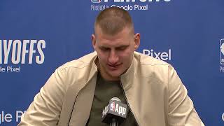 Nikola Jokic talks Game 4 Win vs Timberwolves FULL Postgame Interview 🎤 [upl. by Lais682]