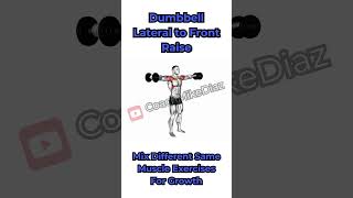 HUGE SHOULDERS Exercise Dumbbell Lateral to Front Raise [upl. by Eima]