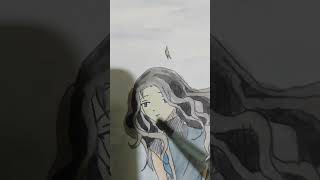 My drawing a girl naruto anime song love lyrics music [upl. by Noramac562]