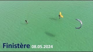 Wing amp Kite Foil  Finistère Nord 08 05 2024 ☀️😎🚁 [upl. by Yadrahs404]