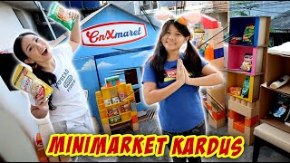 BIKIN RUMAH KARDUS 24 JAM DI ATAS BALKON Part 2  MINI MARKET  CnX Adventurers [upl. by Tobi727]