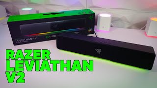 Razer Leviathan V2 X Sound bar unboxing and impressions [upl. by Casey757]