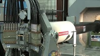 US Navy unveils highspeed rail gun [upl. by Danit]