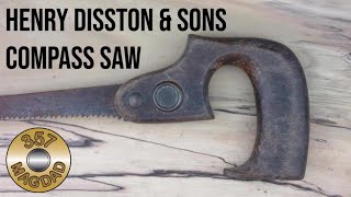 Hand Tool Restoration  Henry Disston amp Sons Compass Saw [upl. by Wardle376]