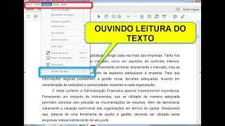 Ouvir Texto PDF em Voz Alta com Narrador do Windows [upl. by Khalin802]